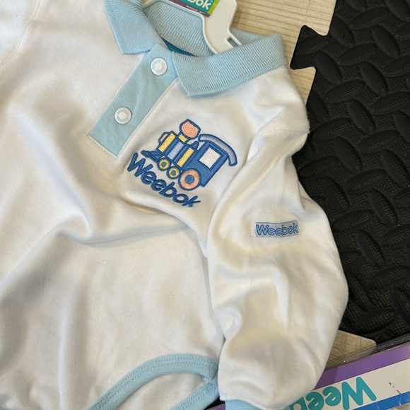 NWT 1997 Vintage Weebok Basics by Reebok Infant Onesie Cotton 6-9 months NWT - Picture 6 of 13